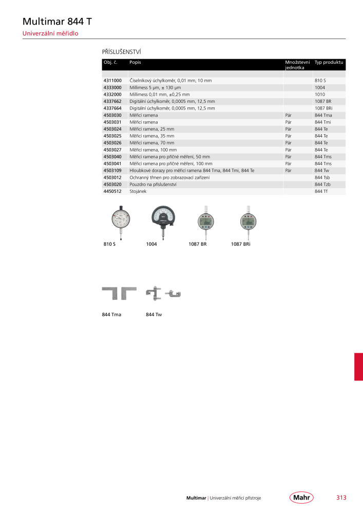 Mahr - hlavní katalog Č. 20512 - Strana 317