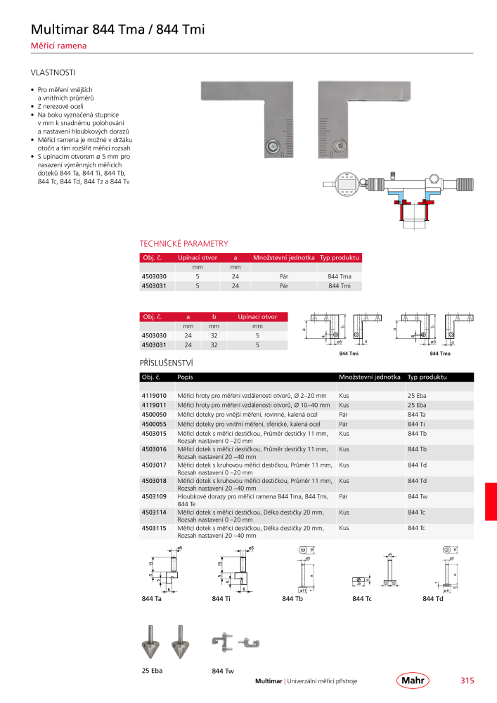 Mahr - hlavní katalog Č. 20512 - Strana 319