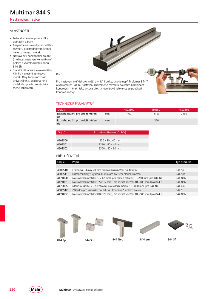 Mahr - hlavní katalog Č. 20512 - Strana 334