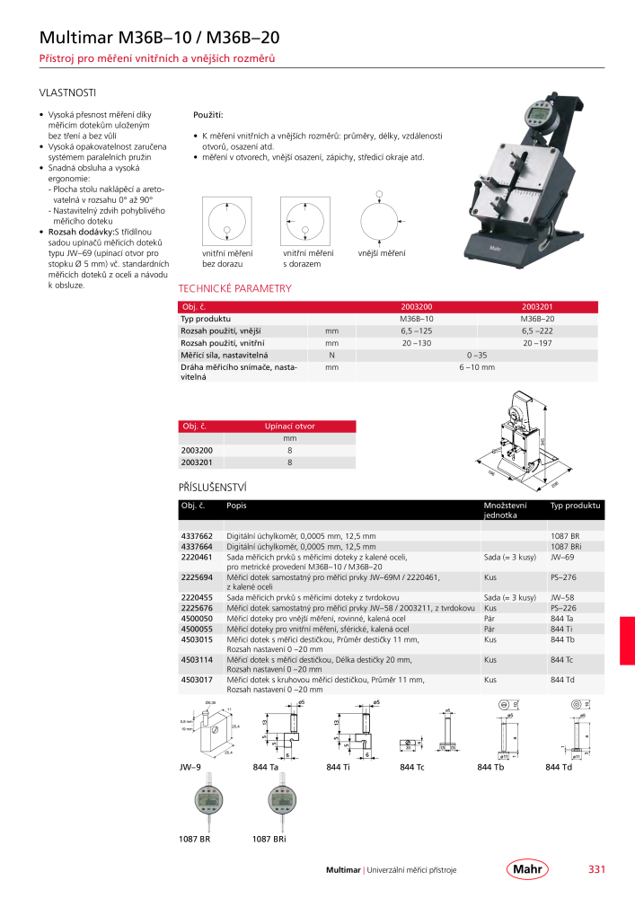 Mahr - hlavní katalog Č. 20512 - Strana 335