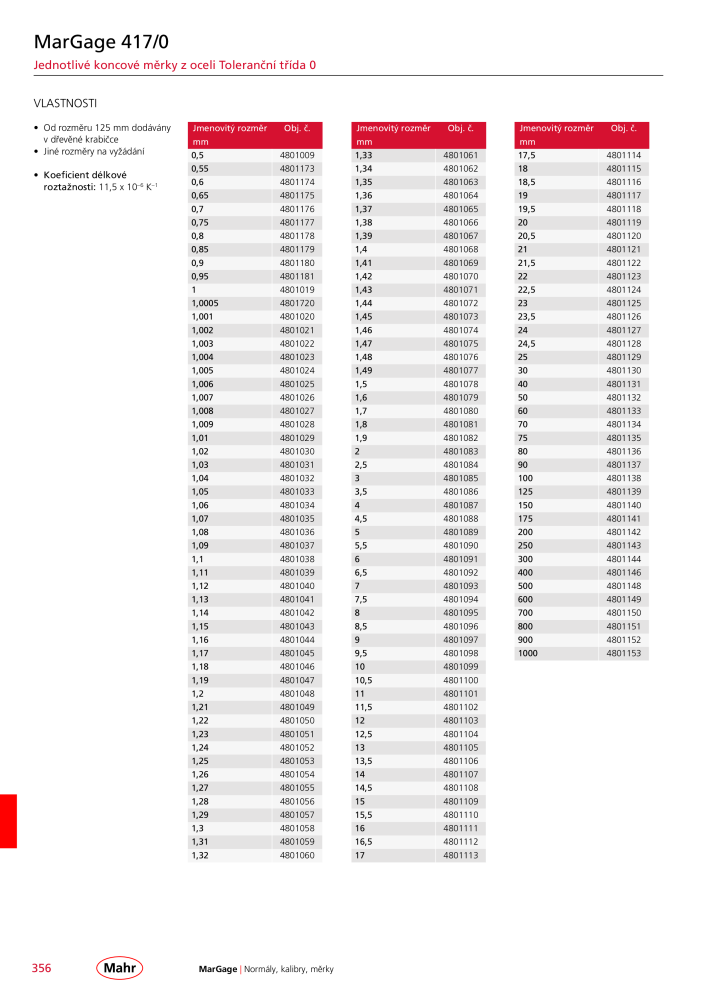 Mahr - hlavní katalog Č. 20512 - Strana 360