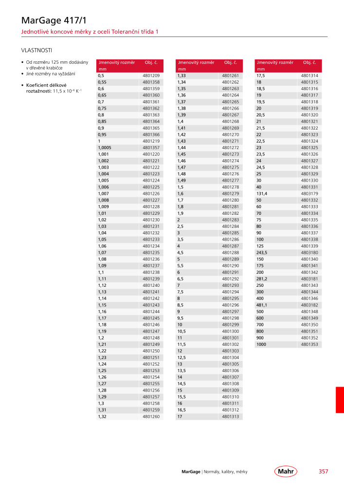 Mahr - hlavní katalog Č. 20512 - Strana 361