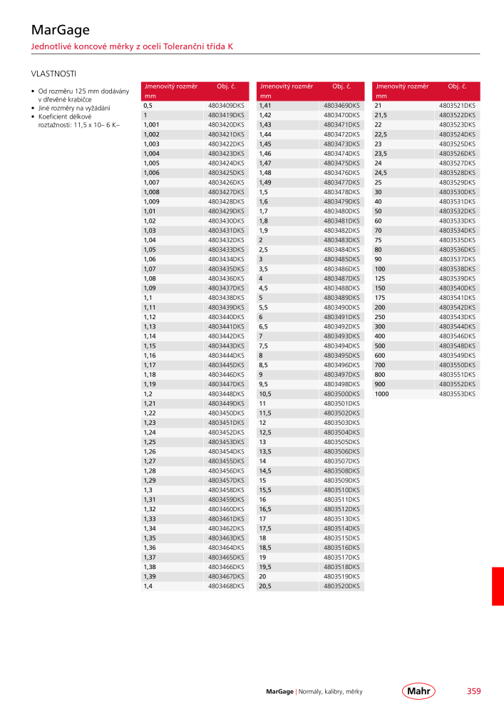 Mahr - hlavní katalog Č. 20512 - Strana 363