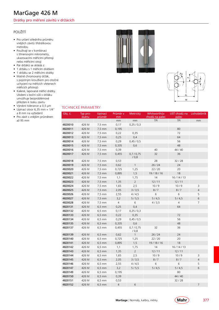 Mahr - hlavní katalog Č. 20512 - Strana 381