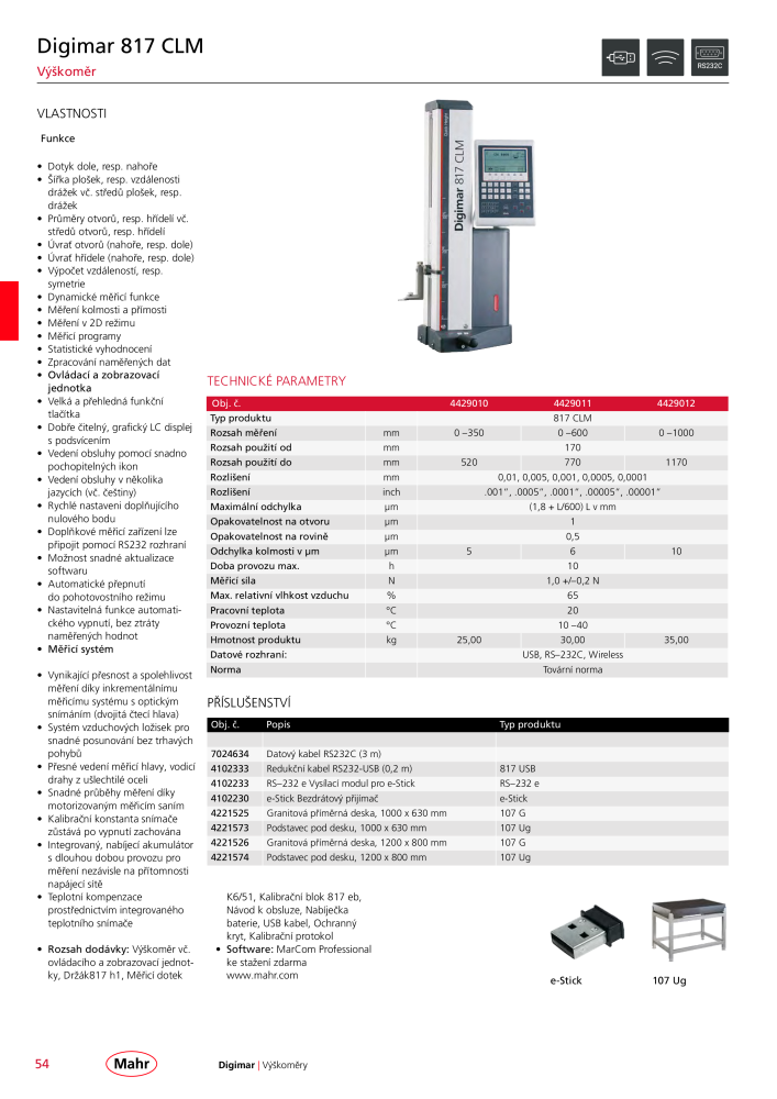 Mahr - hlavní katalog Č. 20512 - Strana 58