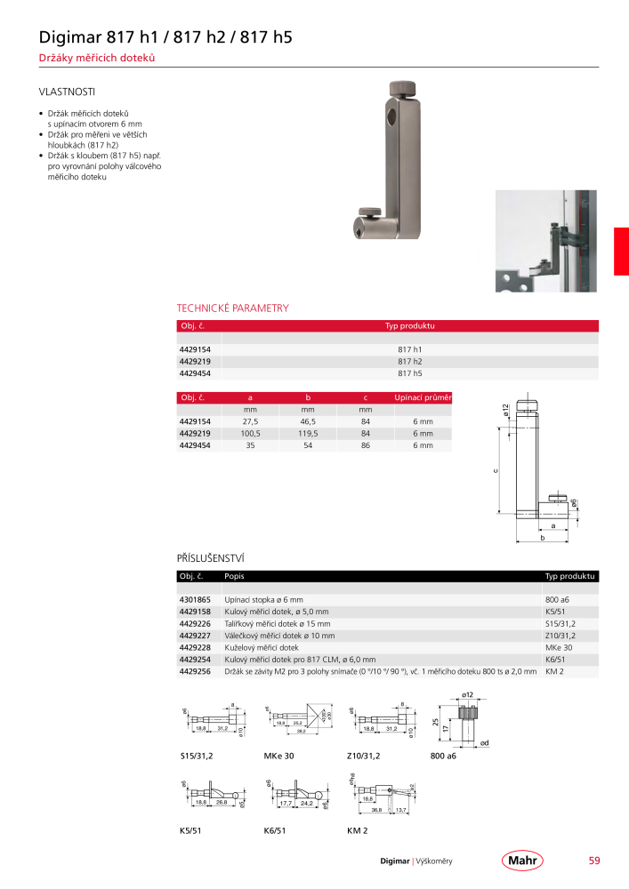 Mahr - hlavní katalog Č. 20512 - Strana 63
