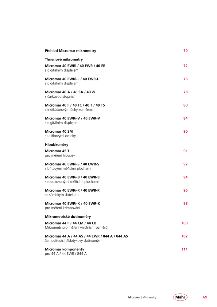 Mahr - hlavní katalog Č. 20512 - Strana 73