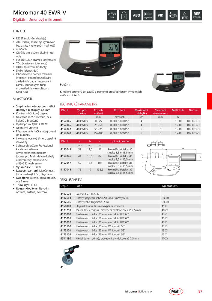 Mahr - hlavní katalog Č. 20512 - Strana 91