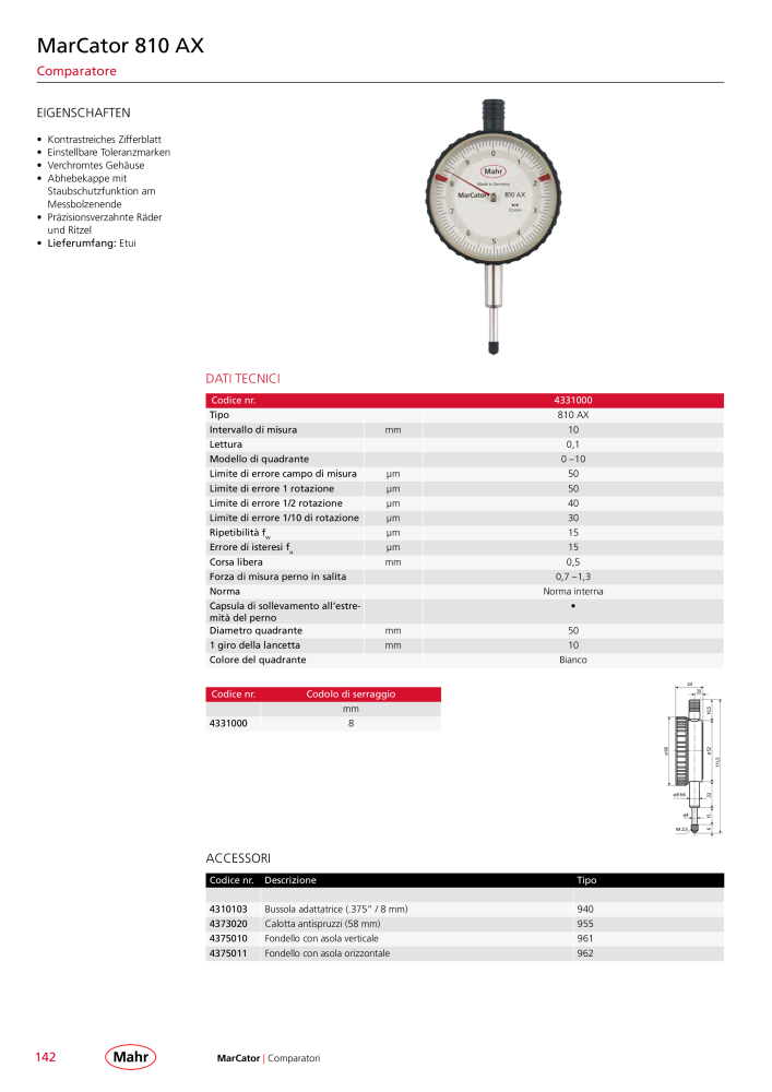 Mahr - catalogo principale NO.: 20513 - Page 146