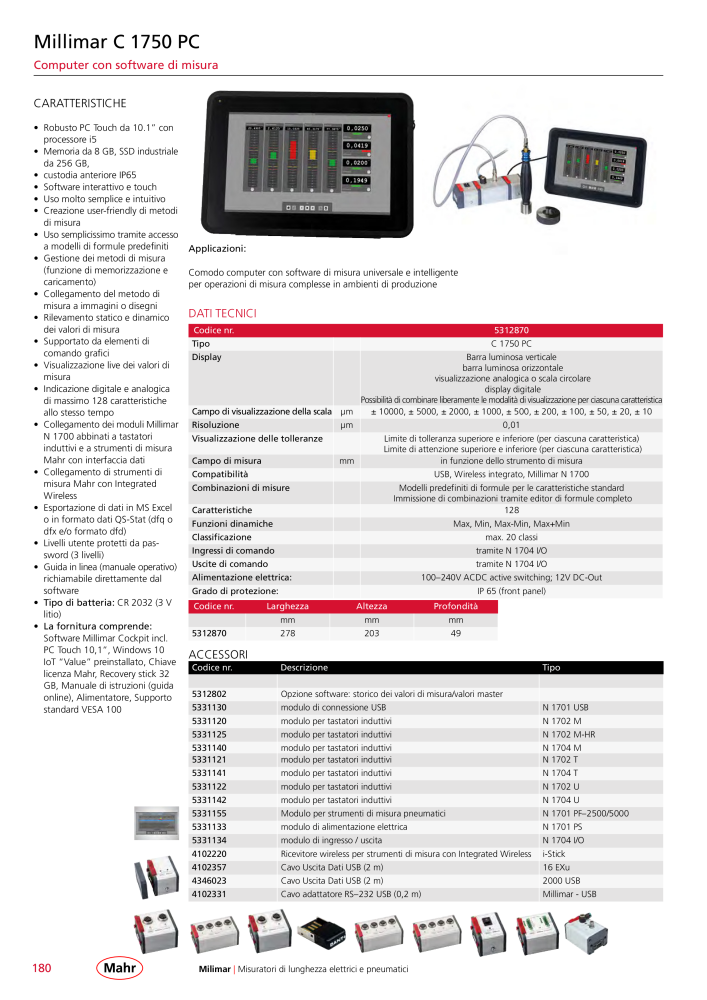 Mahr - catalogo principale NR.: 20513 - Seite 184