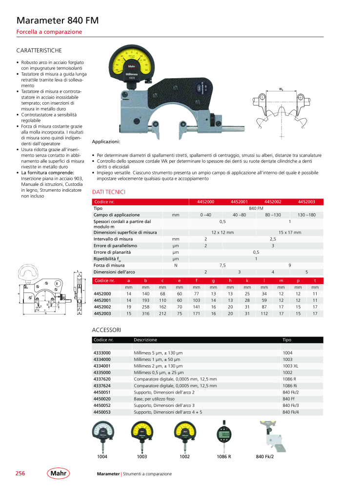 Mahr - catalogo principale NR.: 20513 - Strona 260