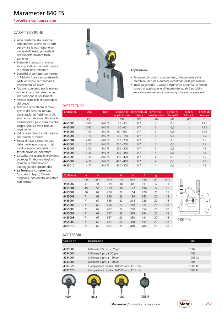 Mahr - catalogo principale n.: 20513 - Pagina 261