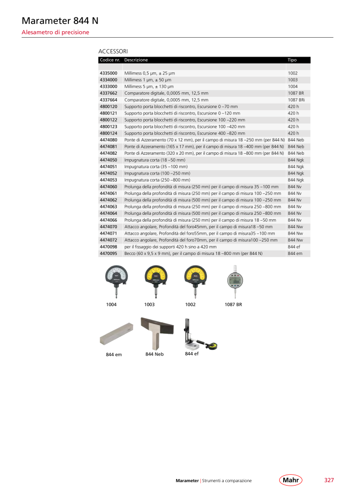 Mahr - catalogo principale n.: 20513 - Pagina 331