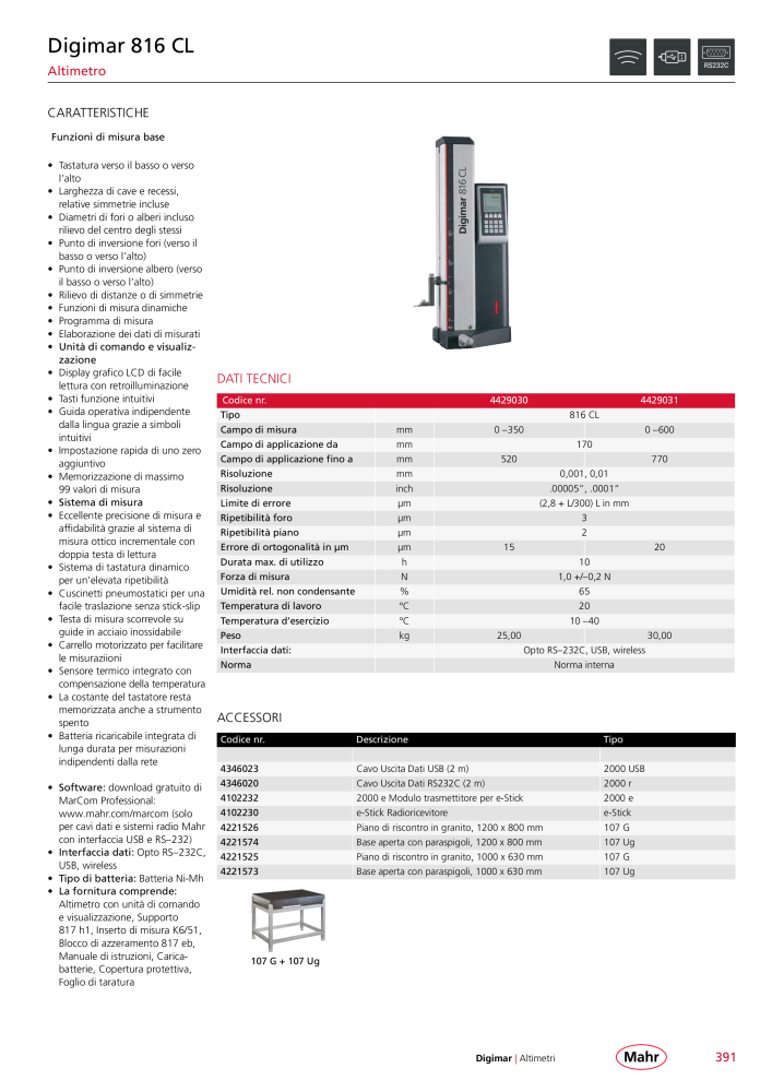 Mahr - catalogo principale NO.: 20513 - Page 395