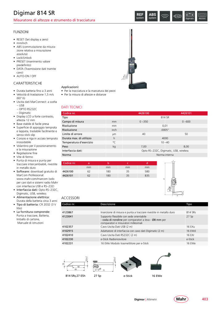 Mahr - catalogo principale NR.: 20513 - Strona 407