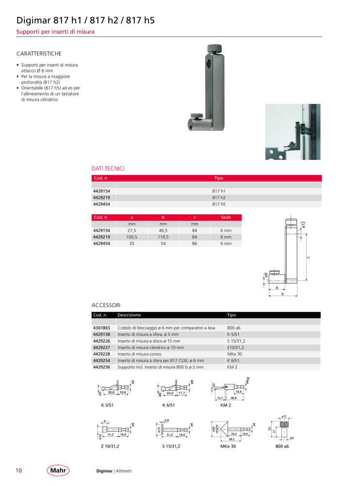 Mahr - catalogo principale NR.: 20513 - Seite 586