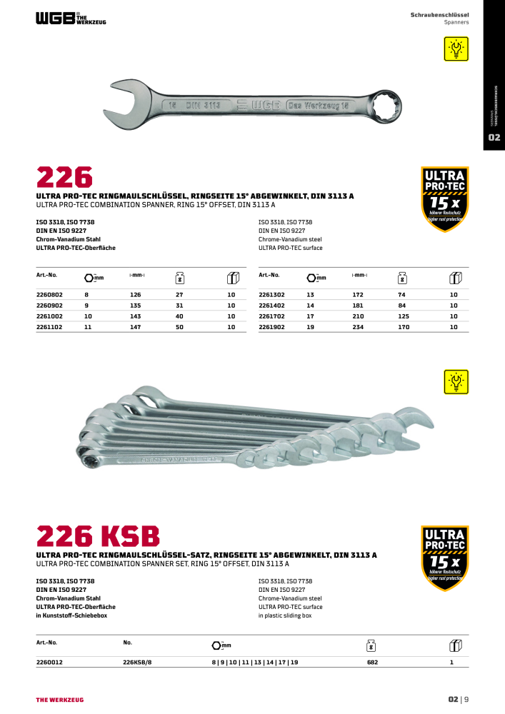 General catalog WGB tools 2019 NO.: 20517 - Page 111