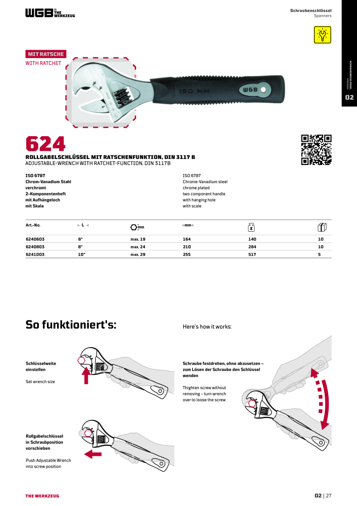 General catalog WGB tools 2019 Nº: 20517 - Página 129