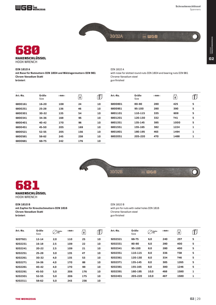 General catalog WGB tools 2019 NR.: 20517 - Seite 131