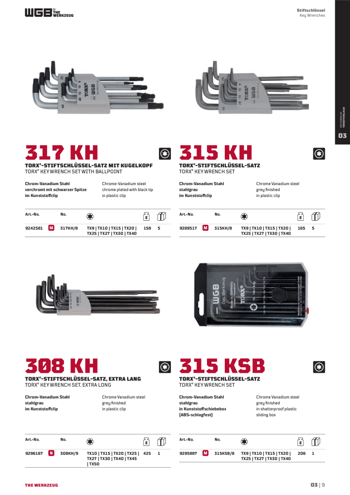 General catalog WGB tools 2019 Nº: 20517 - Página 147