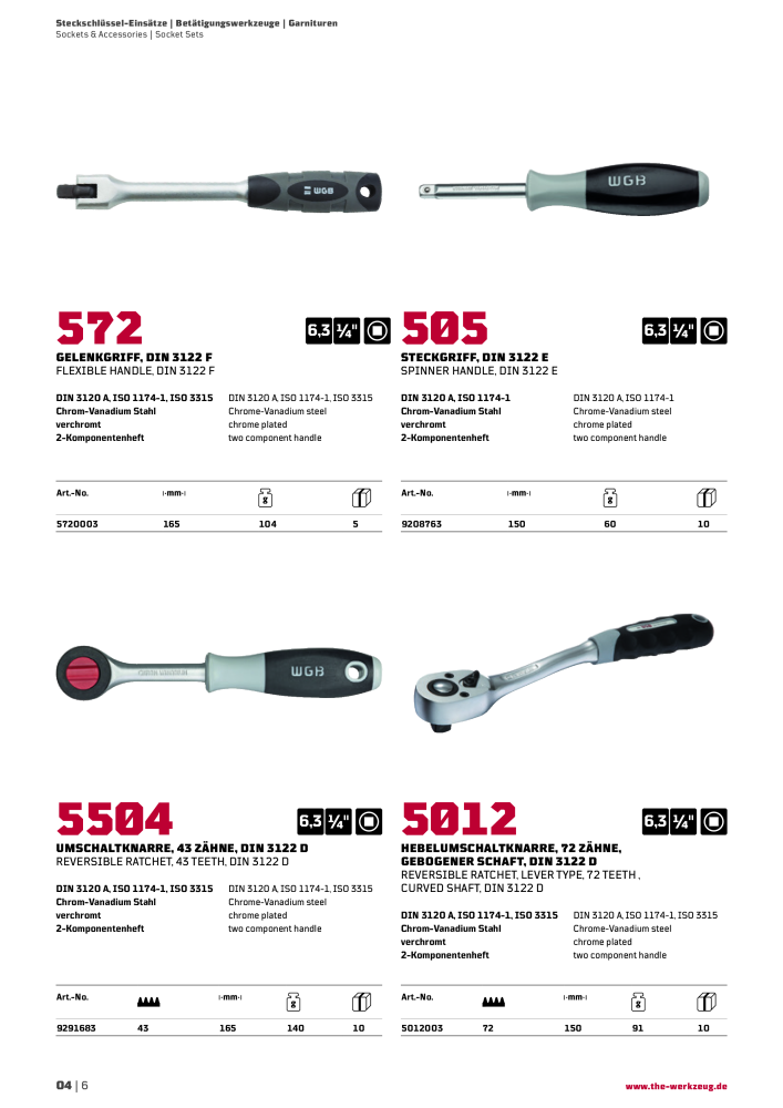 General catalog WGB tools 2019 NR.: 20517 - Seite 158