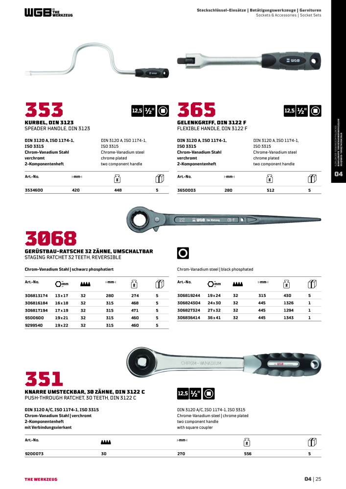 General catalog WGB tools 2019 NR.: 20517 - Seite 177