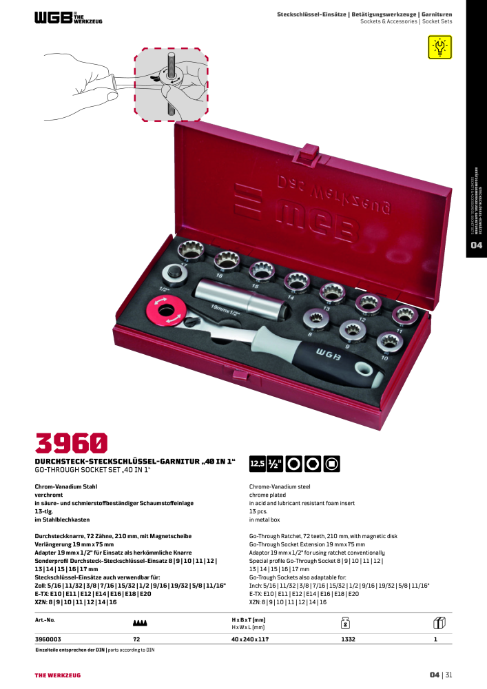 General catalog WGB tools 2019 NO.: 20517 - Page 183