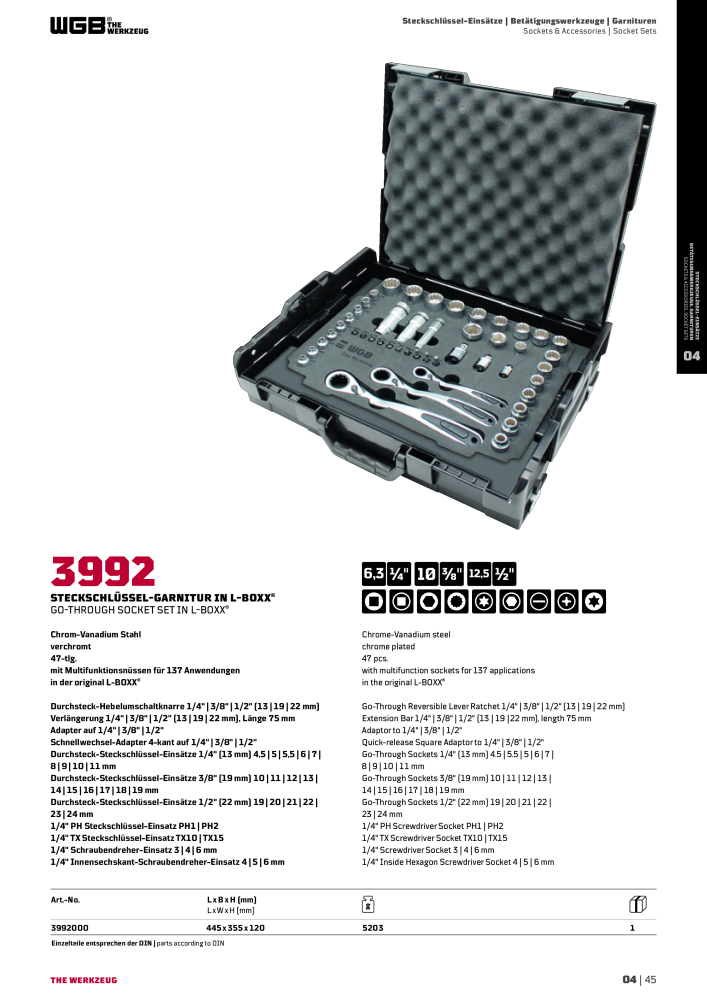 General catalog WGB tools 2019 NO.: 20517 - Page 197