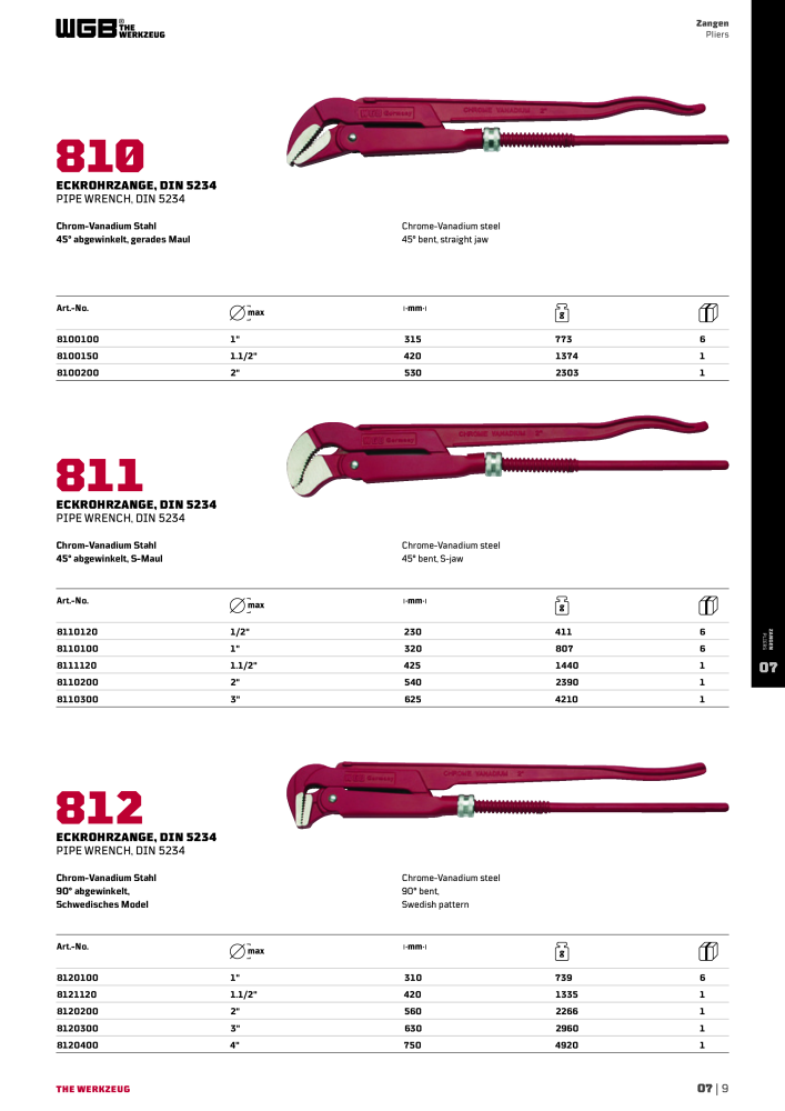 General catalog WGB tools 2019 NR.: 20517 - Side 255