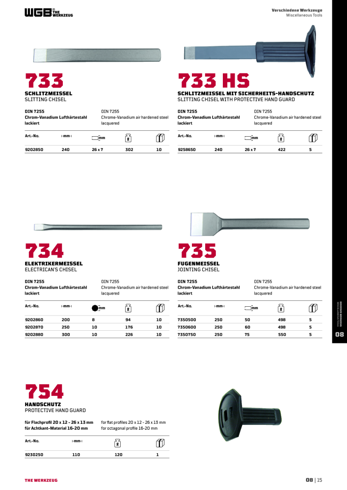 General catalog WGB tools 2019 NR.: 20517 - Seite 273