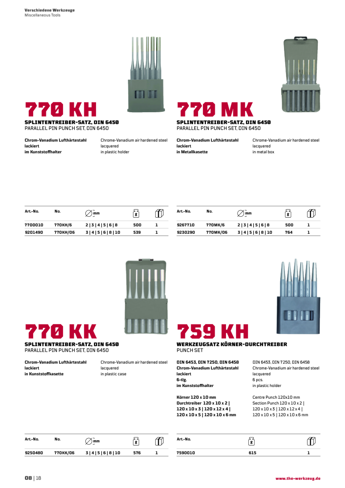 General catalog WGB tools 2019 Nº: 20517 - Página 276