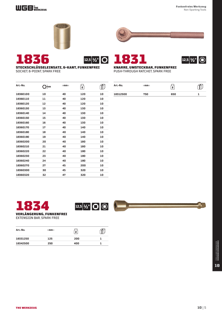 General catalog WGB tools 2019 Č. 20517 - Strana 303