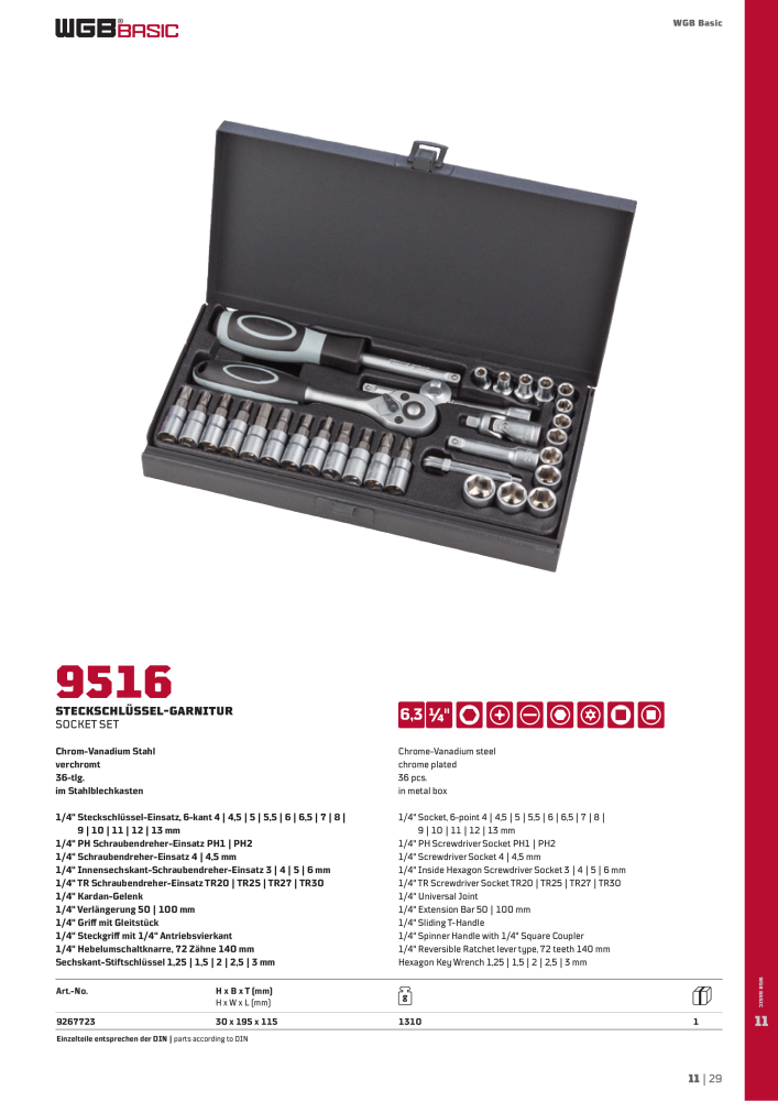 General catalog WGB tools 2019 NR.: 20517 - Seite 337