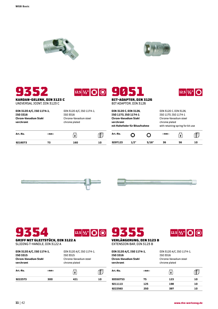 General catalog WGB tools 2019 Č. 20517 - Strana 350