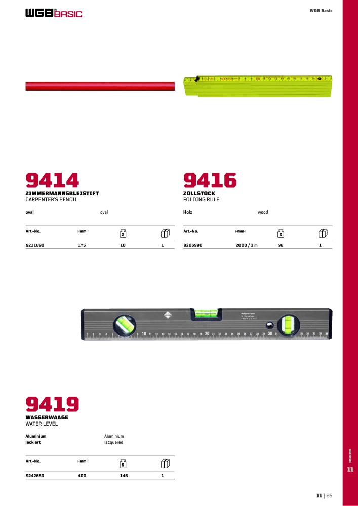 General catalog WGB tools 2019 NO.: 20517 - Page 373