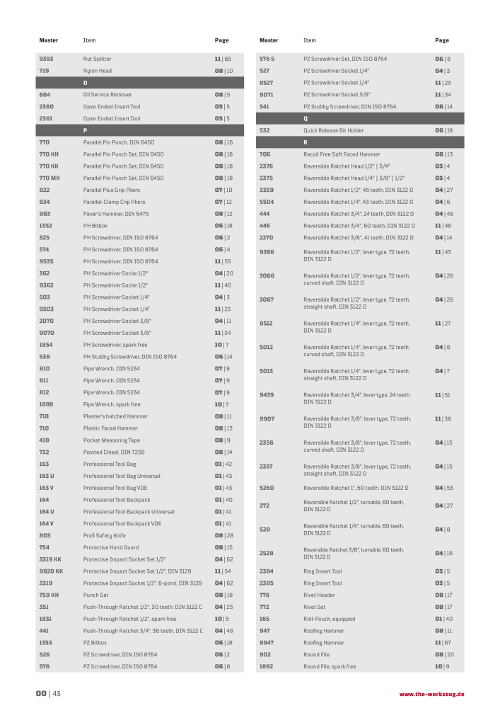 General catalog WGB tools 2019 Nº: 20517 - Página 44