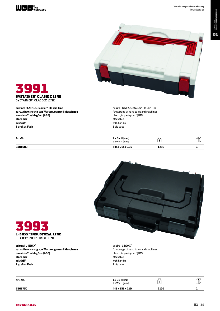 General catalog WGB tools 2019 Č. 20517 - Strana 95