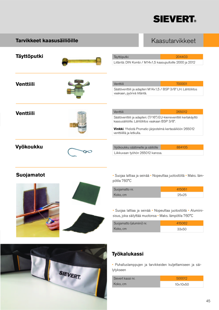 Sievertin Pääluettelo n.: 20551 - Pagina 45