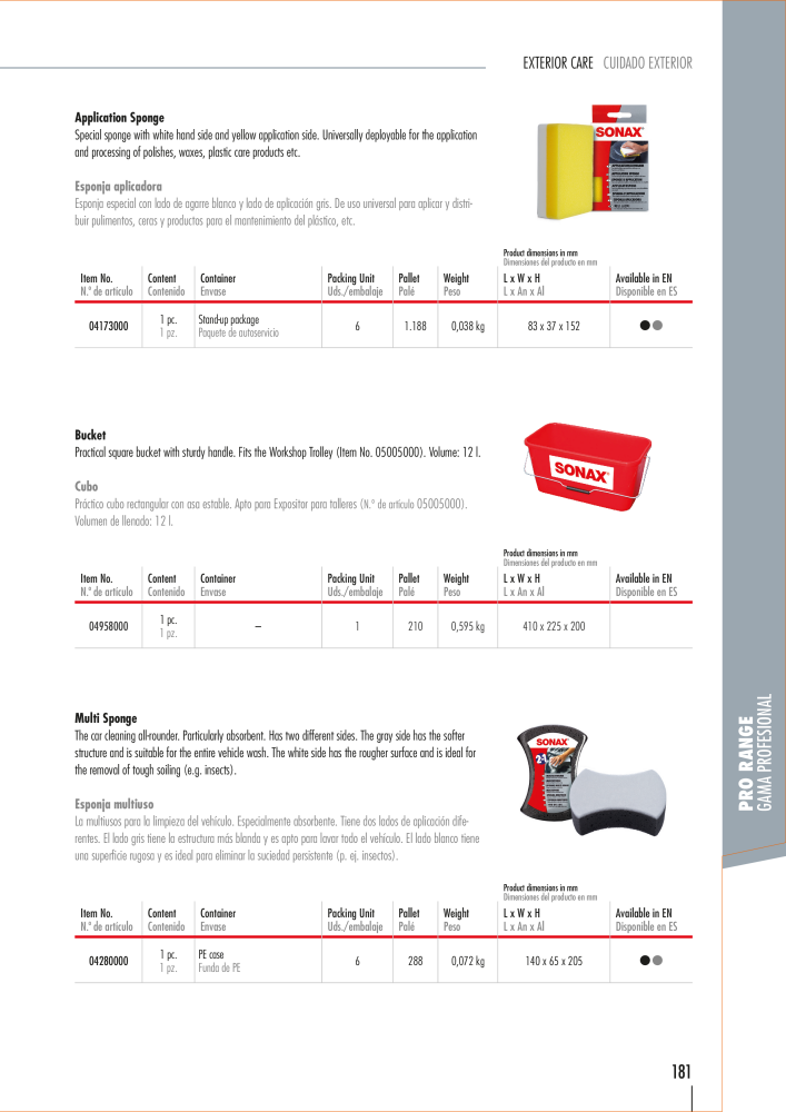 SONAX General Catalogue Nº: 20556 - Página 178