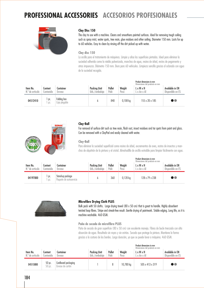 SONAX General Catalogue NR.: 20556 - Seite 181