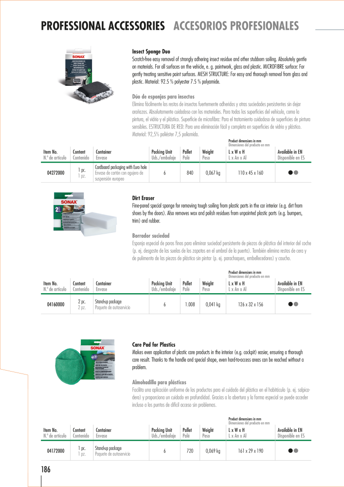 SONAX General Catalogue Nº: 20556 - Página 183