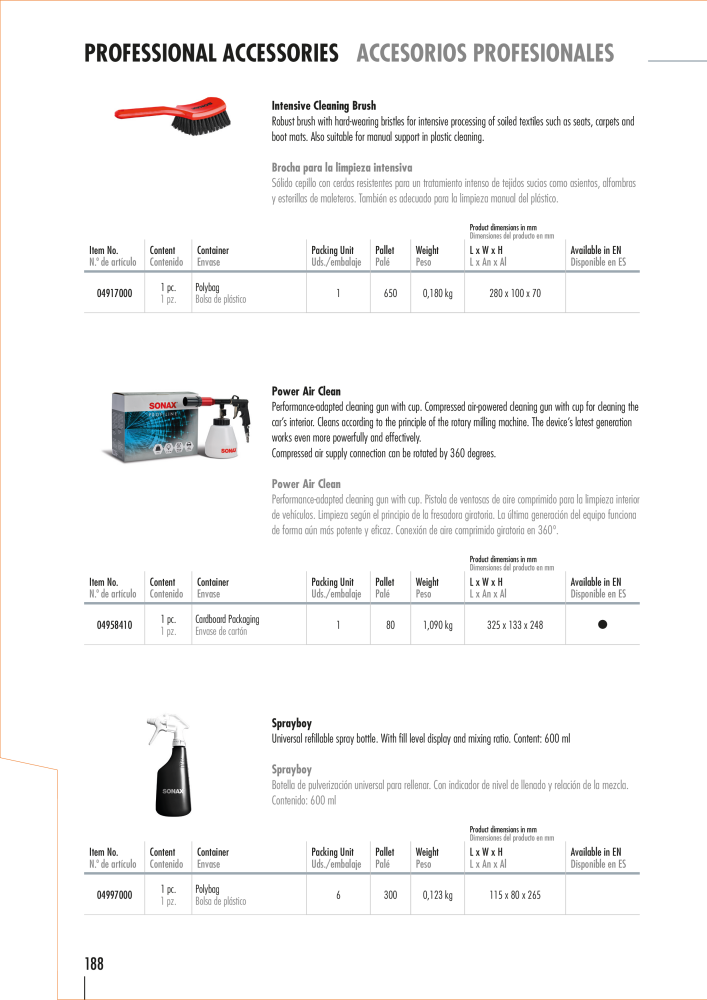 SONAX General Catalogue NO.: 20556 - Page 185