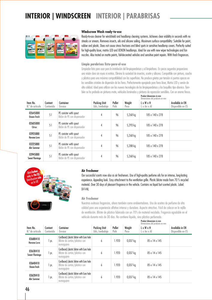 SONAX General Catalogue Nb. : 20556 - Page 43