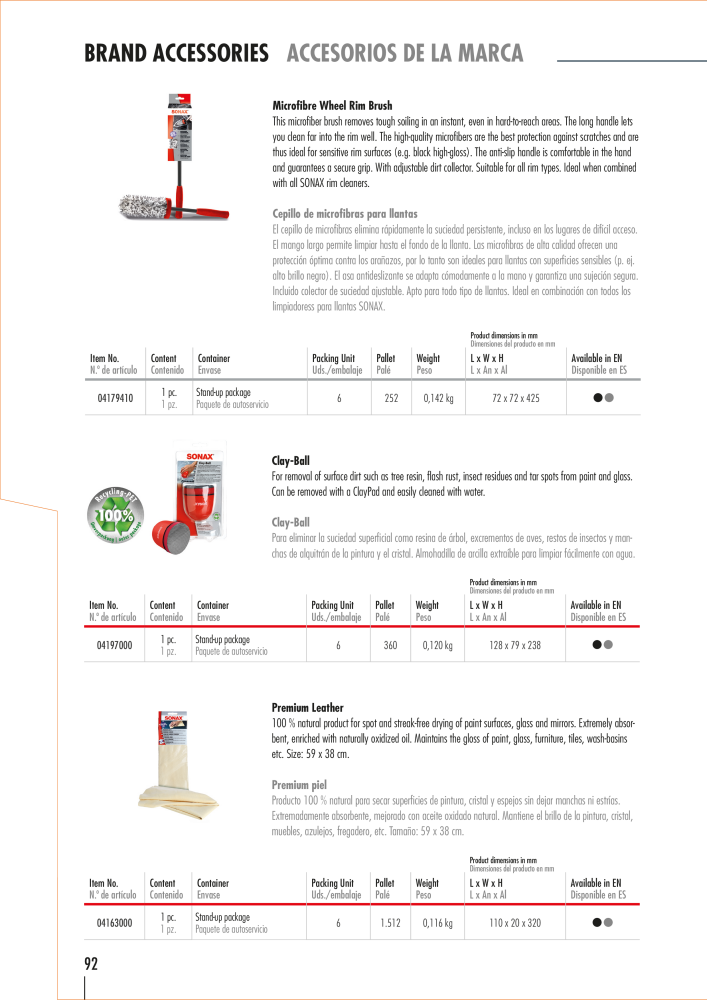 SONAX General Catalogue Nº: 20556 - Página 89