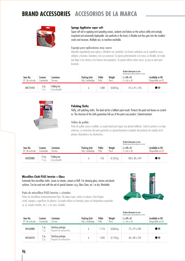 SONAX General Catalogue NO.: 20556 - Page 93