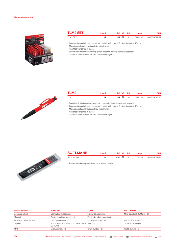 Catalogul principal de instrumente de măsurare SOLA Nº: 20563 - Página 166