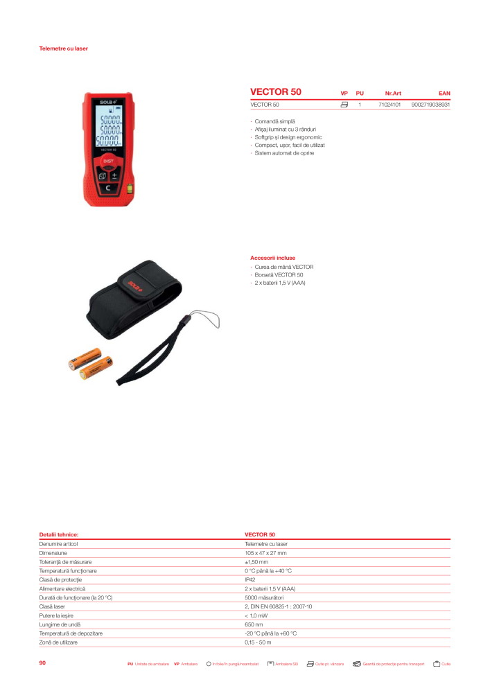 Catalogul principal de instrumente de măsurare SOLA NR.: 20563 - Seite 92