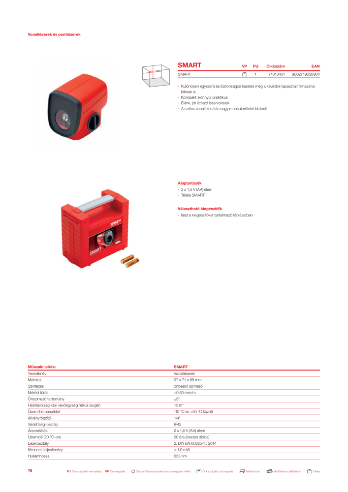 SOLA mérőeszközök főkatalógusa NO.: 20568 - Page 78