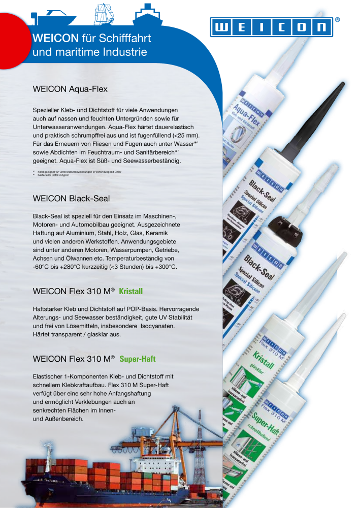 WEICON Prospekt Schifffahrt und Marine NR.: 2057