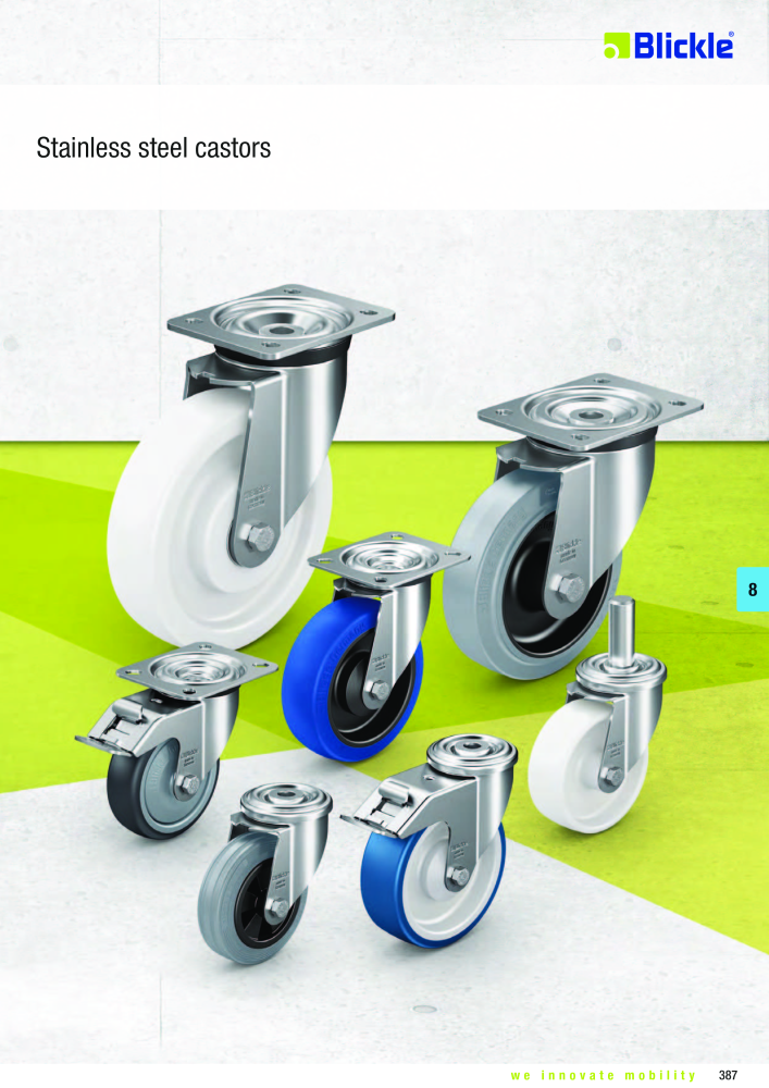 BLICKLE - Stainless steel castors NO.: 20576